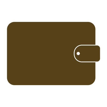 Vector Illustration of Brown Wallet Icon
