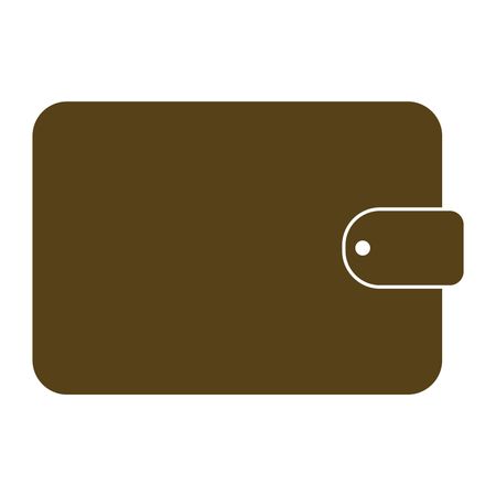 Vector Illustration of Brown Wallet Icon