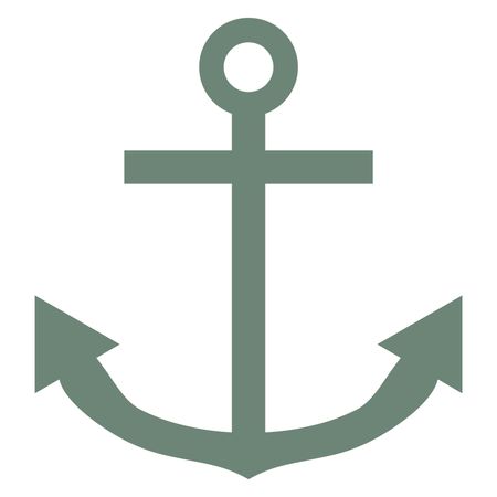 Vector Illustration of Green Anchor Icon
