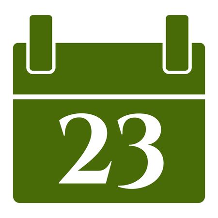 Vector Illustration of Green Calendar Icon
