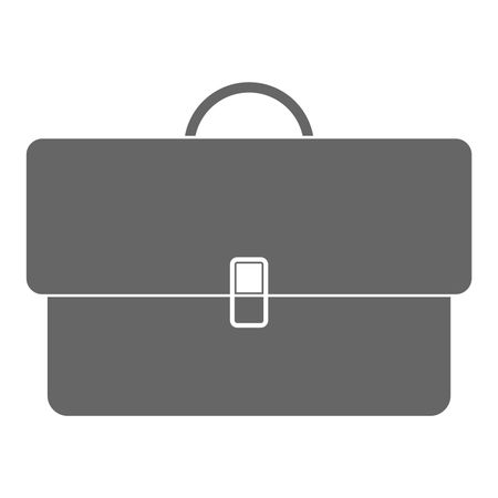 Vector Illustration of Large Black Briefcase Icon
