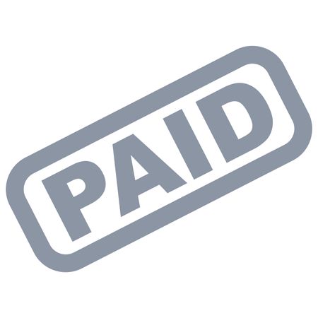 Vector Illustration of Paid Or Symbol Icon