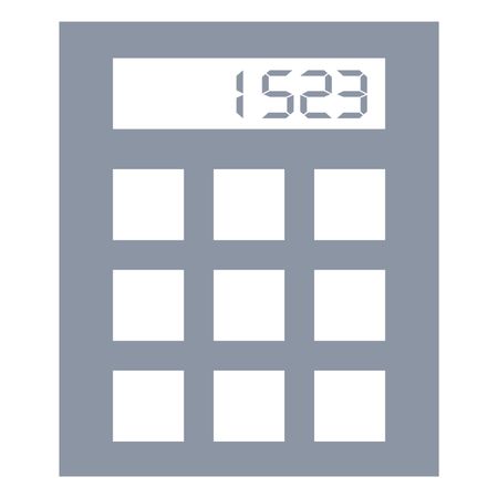 Vector Illustration of Large Black Calculator Icon