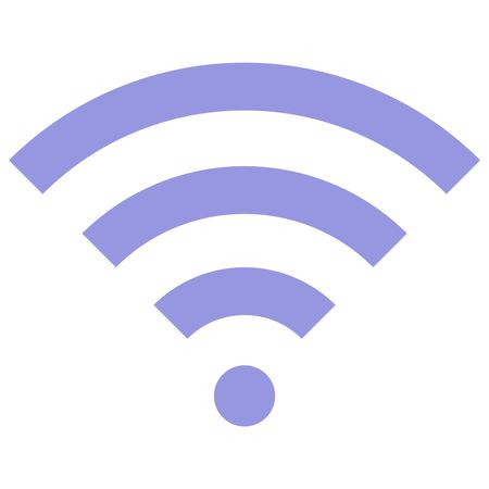 Vector Illustration of WiFi Symbol On White Background Icon
