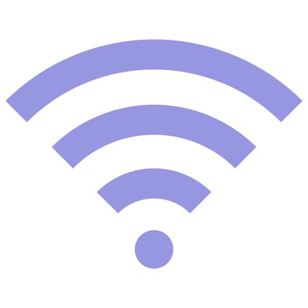 Vector Illustration of WiFi Symbol On White Background Icon