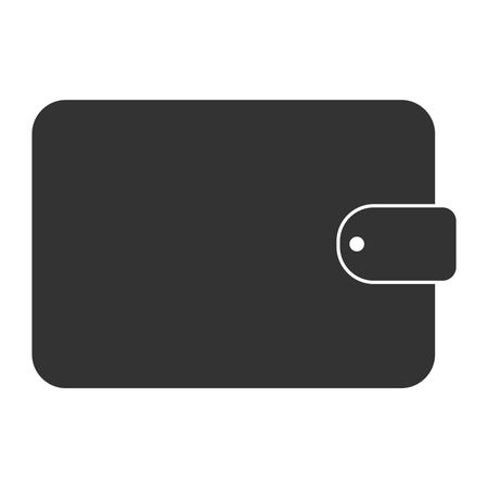 Vector Illustration of Large Black Wallet Icon
