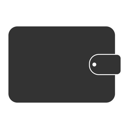 Vector Illustration of Large Black Wallet Icon