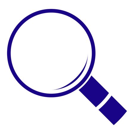 Vector Illustration of  Magnifier Glass in Violet Icon

