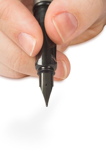 pen with empty space for writing