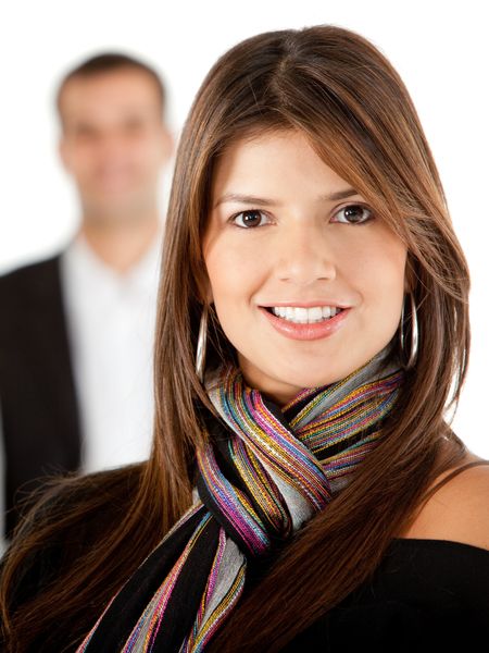 business-couple-isolated-white-background-59760871 Business couple isolated over a white background