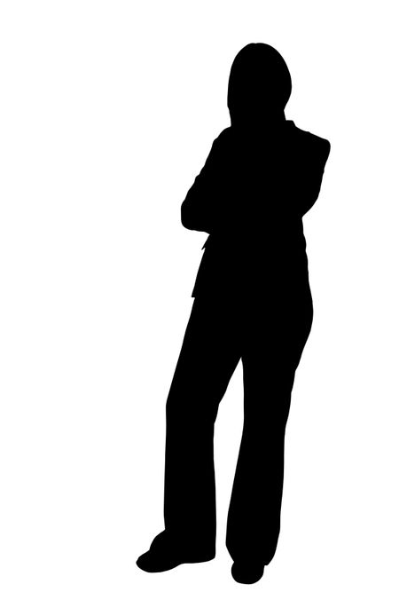 illustration of a business woman standing
