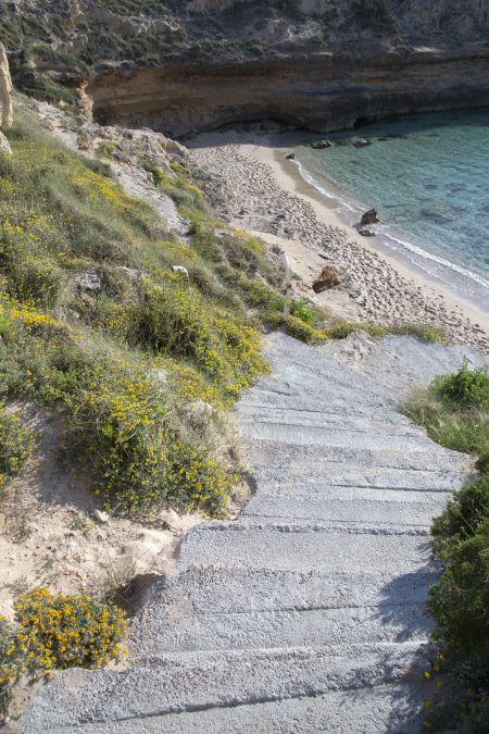 Comte Beach and Cliffs; Ibiza; Spain