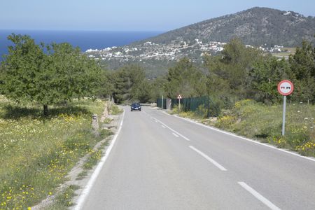 Open Road near Hort Beach; Ibiza; Spain