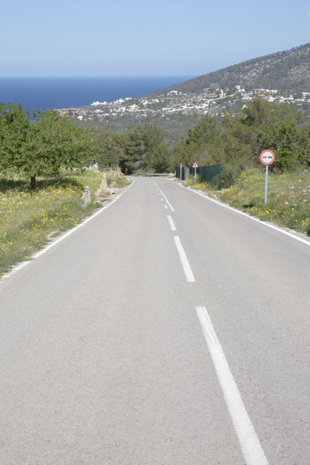 Open Road near Hort Beach; Ibiza; Spain
