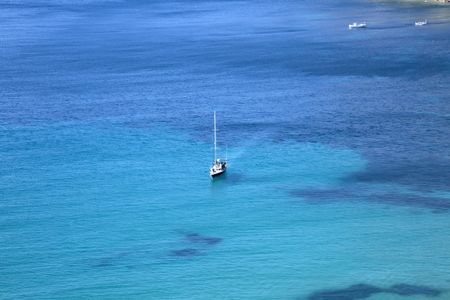Yacht in Es Cubells; Ibiza; Spain