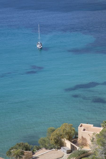 Yacht in Es Cubells; Ibiza; Spain