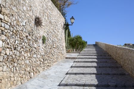 City Walls in Ibiza with, Spain