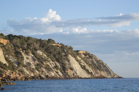 Hort Cove Beach Cliff; Ibiza; Spain