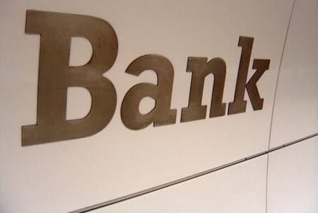 Bank Sign on the Wall