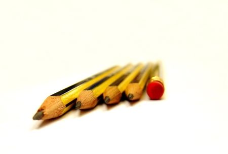 Pencils Isolated from background (Macro)