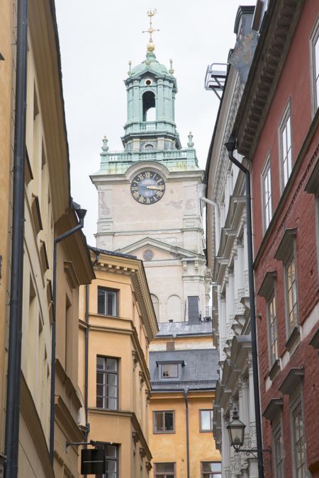 Tower of Storkyrkan Church; Old Town, Stockholm; Sweden