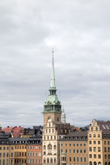 German Church and Building Facades, Old Town; Stockholm; Sweden