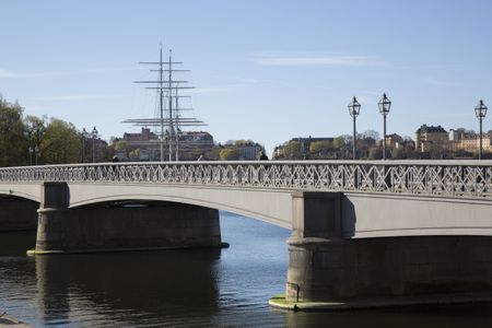 Skeppsholm Bridge in Stockholm; Sweden