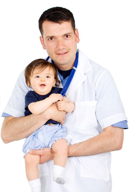 doctor with his daughter