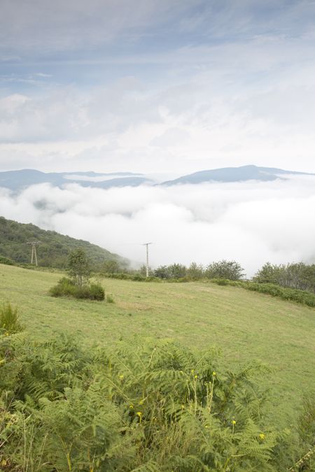 Mist on Hills, O Cebreiro, Galicia, Spain
