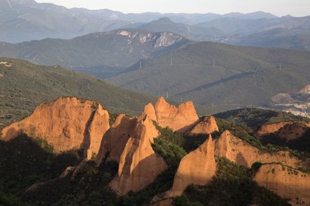 View of Peaks, Medulas, Leon, Spain