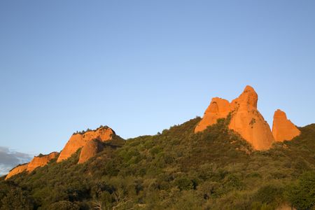 Peaks in Medulas, Leon, Spain
