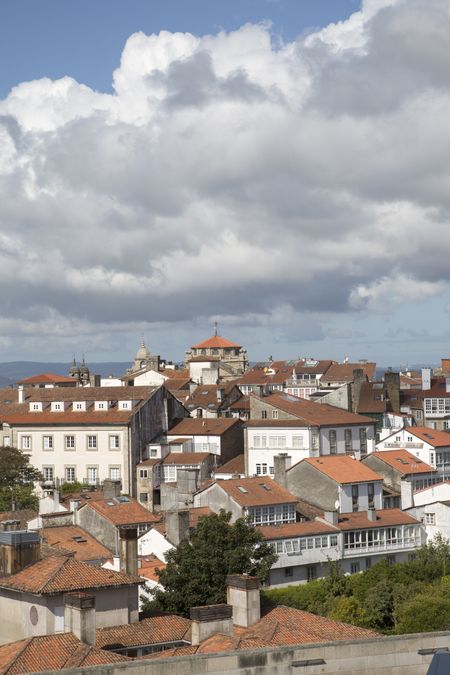 View of City, Santiago de Compostela, Galicia, Spain