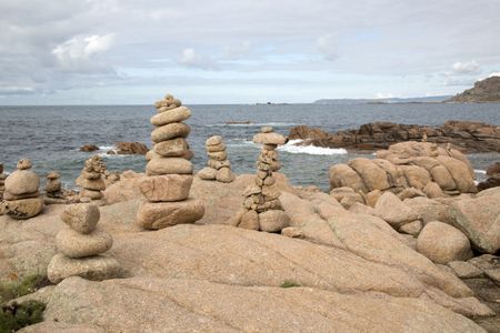 Rock Stack, English Cemetery, Trece Head Beach; Costa de la Muerte; Galicia; Spain