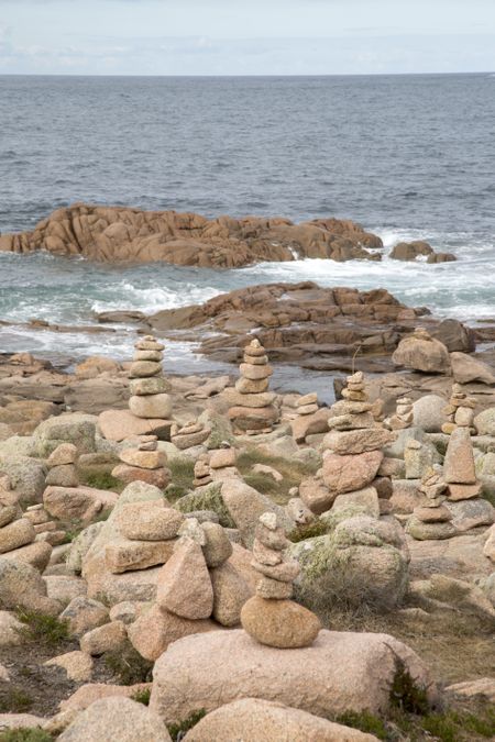 Rock Stack, English Cemetery, Trece Head Beach; Costa de la Muerte; Galicia; Spain
