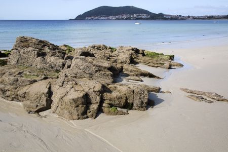 Rock at Langosteira Beach, Finisterre; Costa de la Muerte; Galicia; Spain