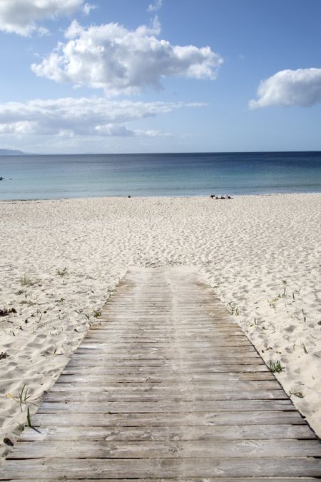 Path at Langosteira Beach, Finisterre; Costa de la Muerte; Galicia; Spain