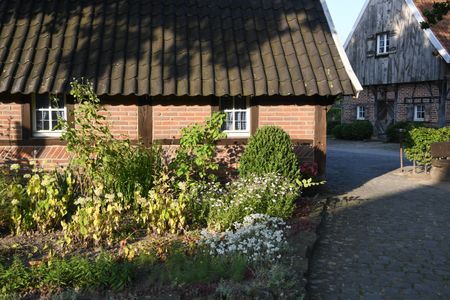 old house at a lake in germany