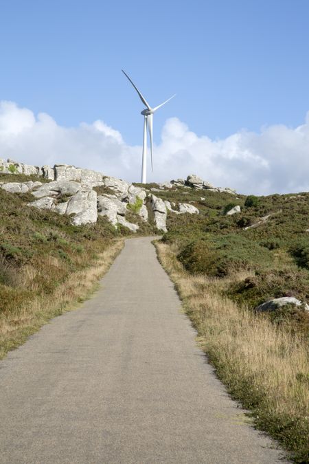 Wind Turbine and Landscape;; Galicia; Spain