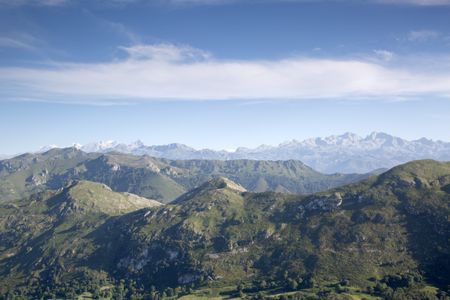 Picos de Europa Mountains from Alto del Torno; Spain