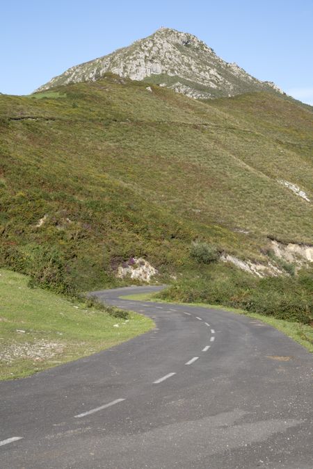 Road in Picos de Europa Mountain Range; Alto del Torno; Spain