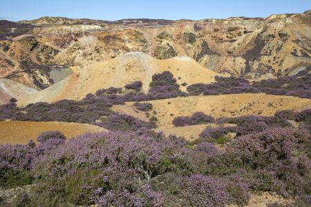 Parys Mountain Copper Mine; Amlwch; Anglesey; Wales; UK