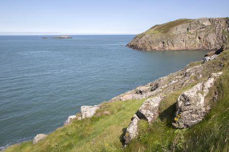 Cliffs at Llanbadrig; Cemaes; Anglesey; Wales; UK