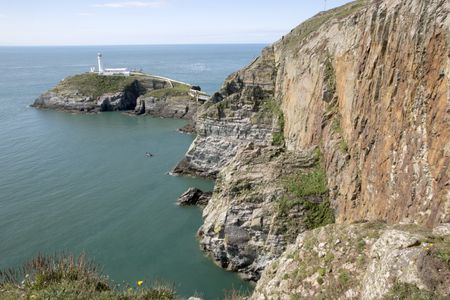 Cliffs and Lighthouse at South Stack