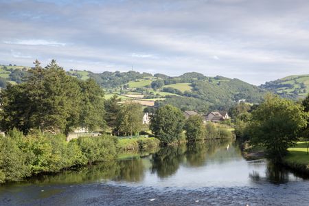River Conwy at Llanrwst, Wales, UK