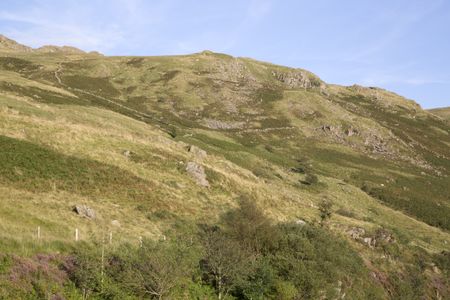 Mountain near Pen-y-Pass, Snowdonia, Wales, UK