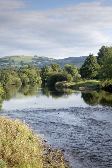 River Conwy at Llanrwst, Wales, UK