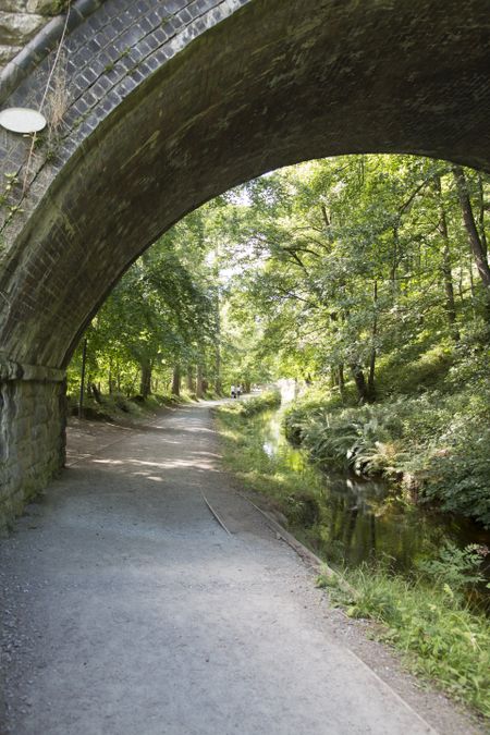 Stone Bridge on Shropshire Union Canal; Llangollen; Wales; UK