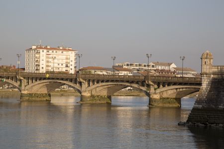 Pont Saint Esprit Bridge, River Adour; Bayonne; Basque Country; France