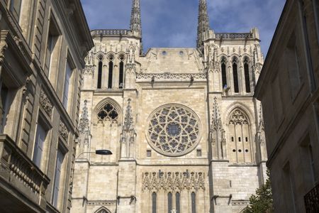 Cathedral Church Facade; Bordeaux; France