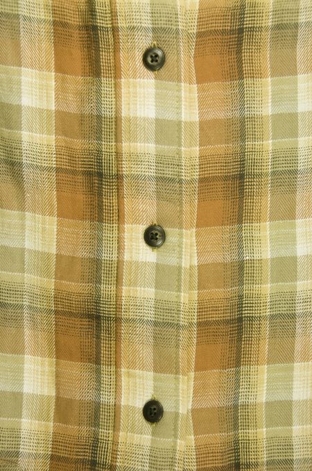 Crisscross pattern of men's flannel shirt